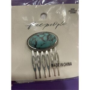 NWT Free  People Joan Comb Turquoise